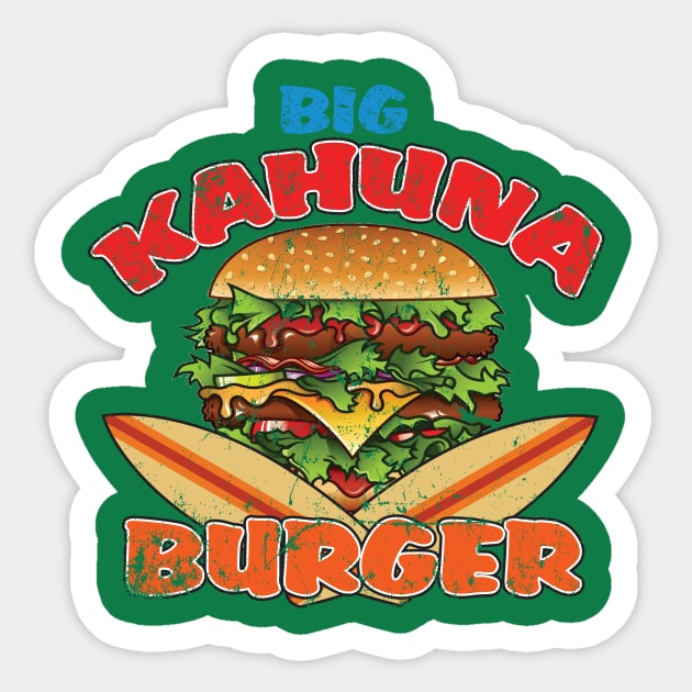 Big Kahuna Burger Sticker by MindsparkCreative